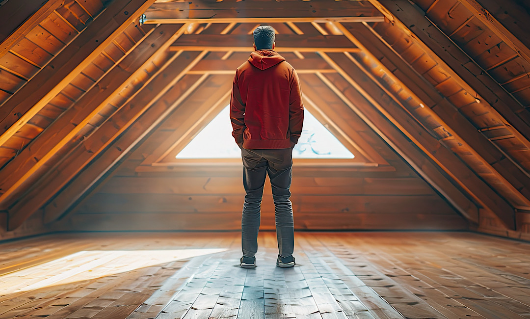 Attic Inspection in the Fall in Idaho; attic needing spray foam insulation in Idaho
